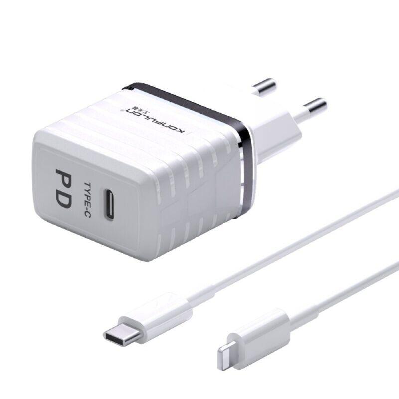 Konfulon Kućni punjač C32D+DC13 PD 20W sa iPhone lightning kablom