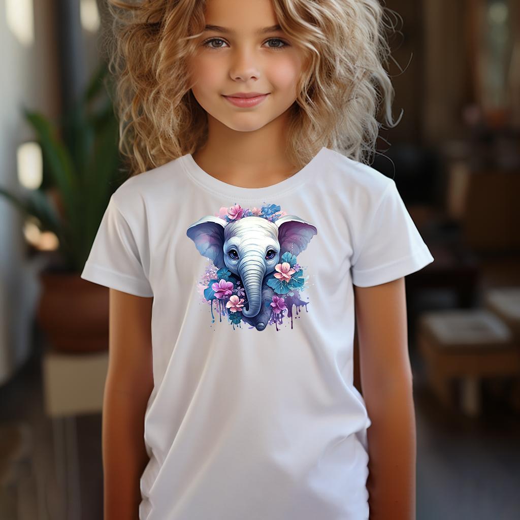 Camiseta Majica sa štampanim printom Cam 396, Dečija, Bela