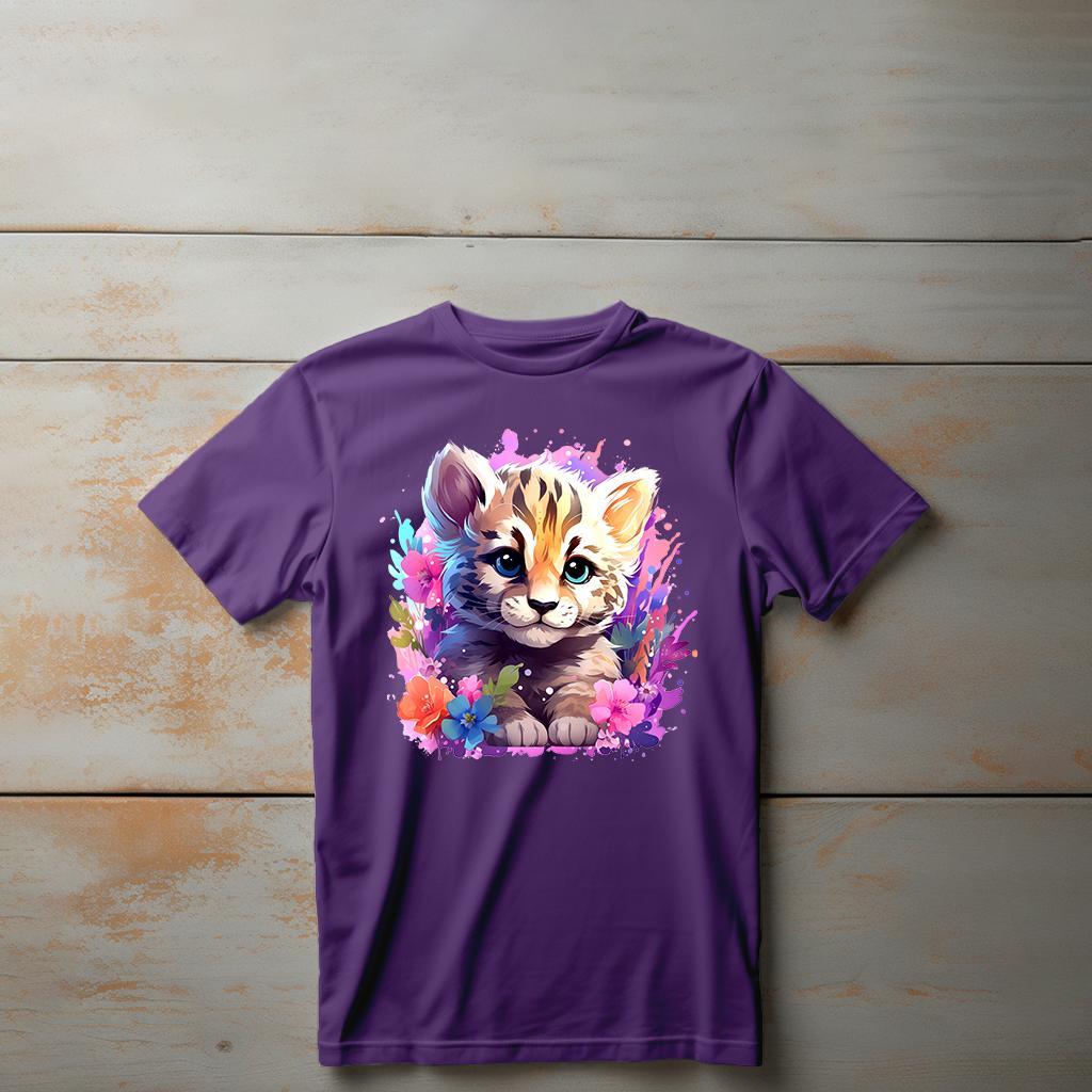 Camiseta Majica sa štampanim printom Cam 399, Dečija, Patlidžan