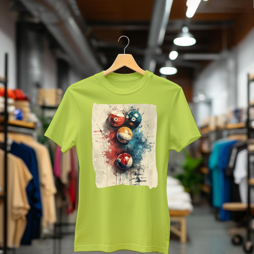 Camiseta Majica sa štampanim printom Cam 322, Ženska, Limeta