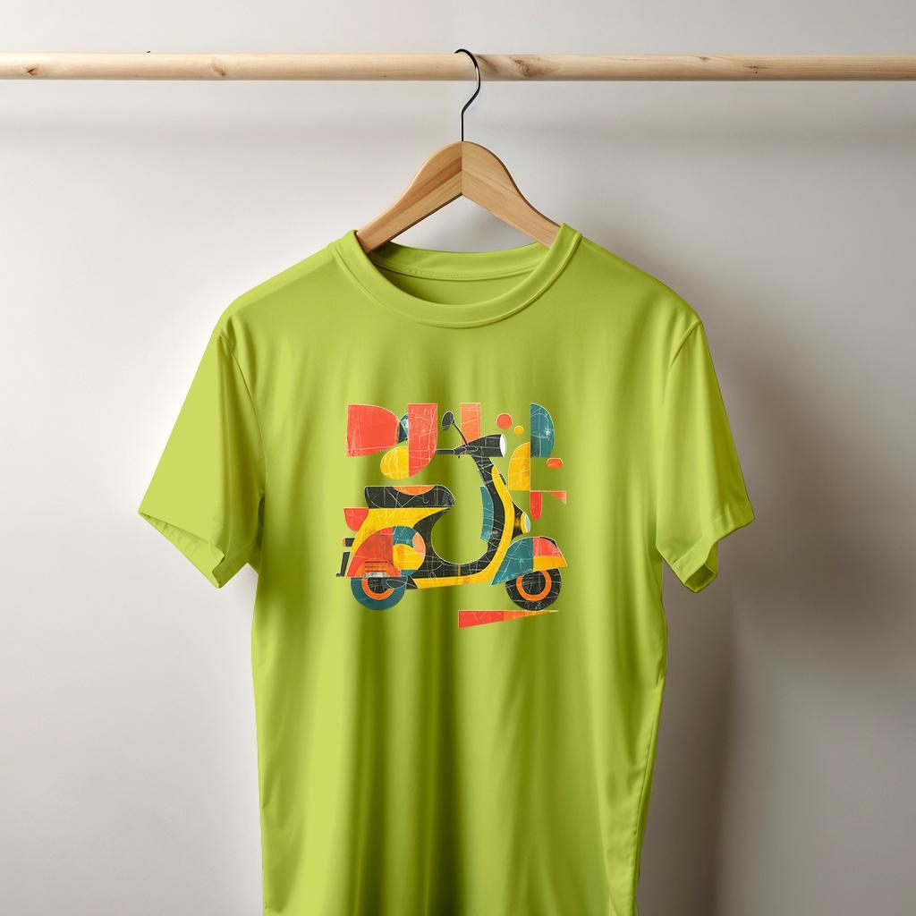 Camiseta Majica sa štampanim printom Cam 339, Muška, Limeta