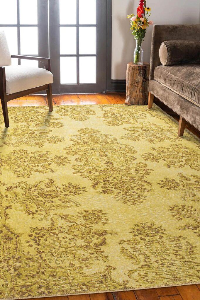 Conceptum Hypnose Tepih Folk Chenille 40, 75x150cm, Žuti