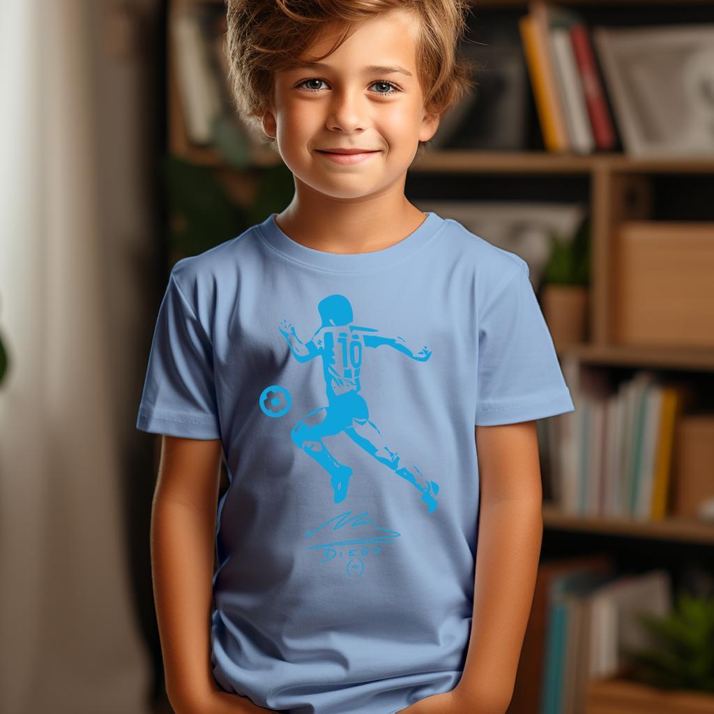 Camiseta Majica sa štampanim printom Cam 467, Dečija, Cijan