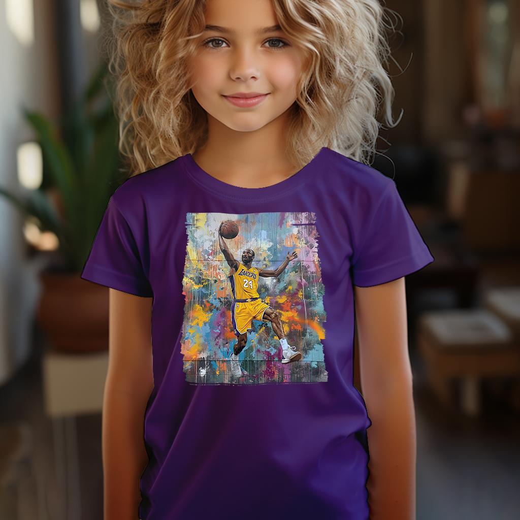 Camiseta Majica sa štampanim printom Cam 462, Dečija, Patlidžan