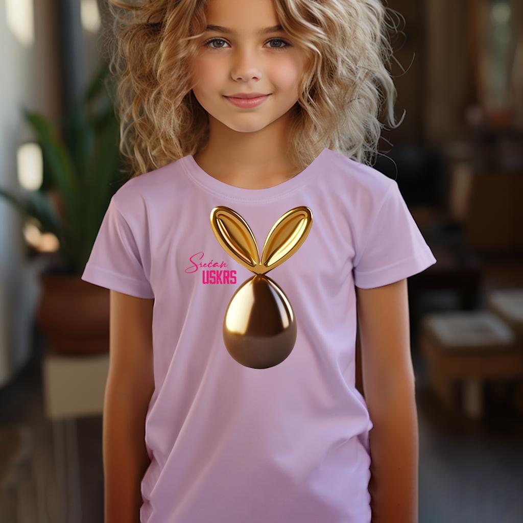 Camiseta Majica sa štampanim printom Cam 135, Dečija, Svetlo roze