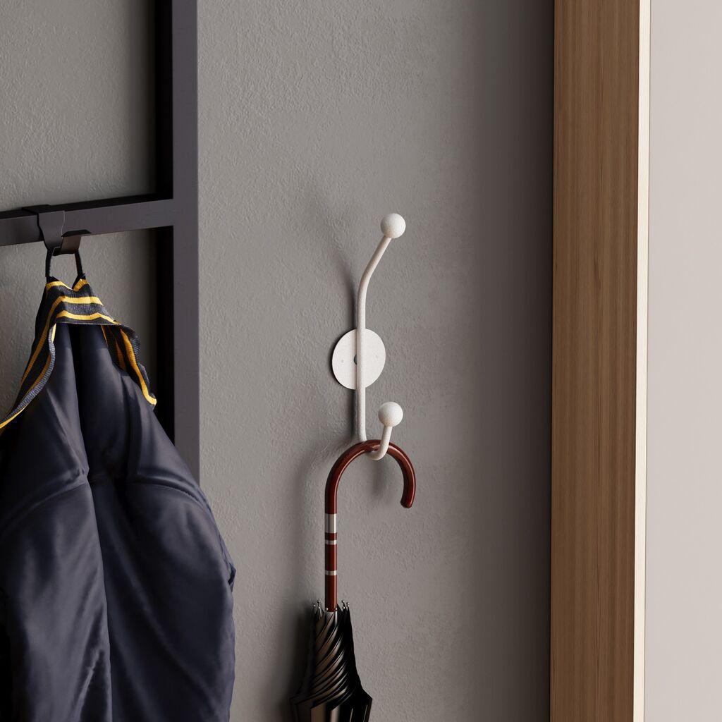 Wallity Kuka za kačenje Rhino, Bela