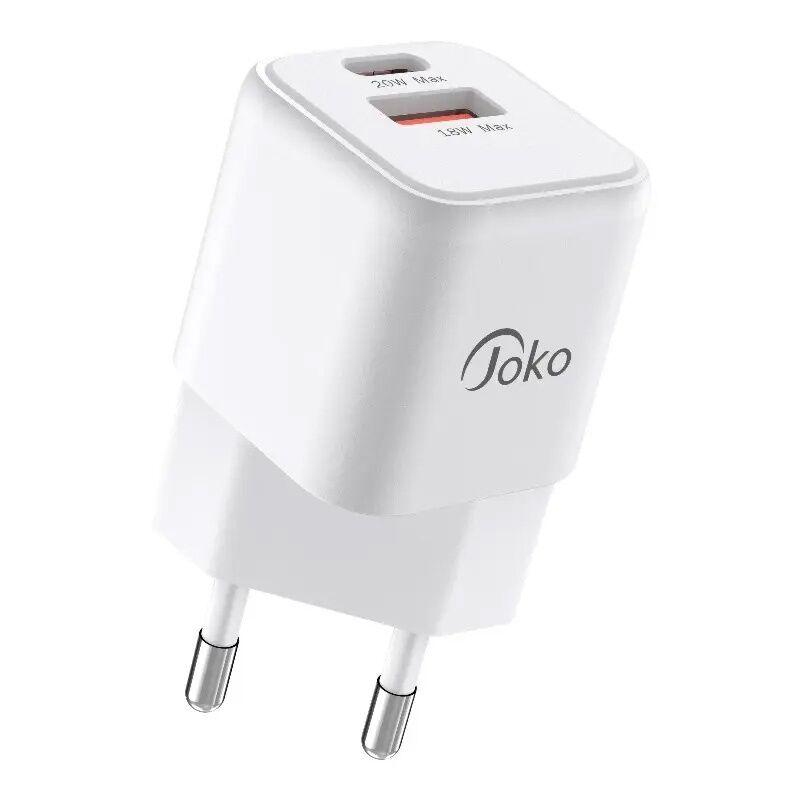 Konfulon Adapter za punjač Joko JK75, GaN, QC 3.0 18 W, PD 20 W, Beli