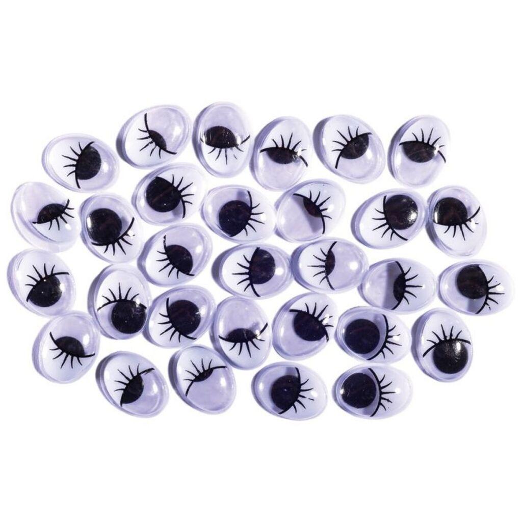 Junior Oči sa trepavicama Crafty deco, Ovalne, 16mm