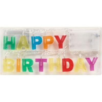 Kikkerland Rođendanske ukrasne svetiljke Happy Birthday