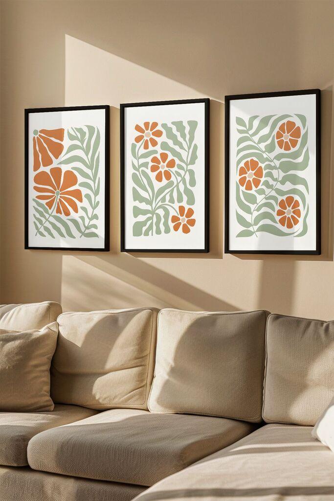 Wallity Uramljena slika Artvmodel9, 33x48 cm, 3 dela