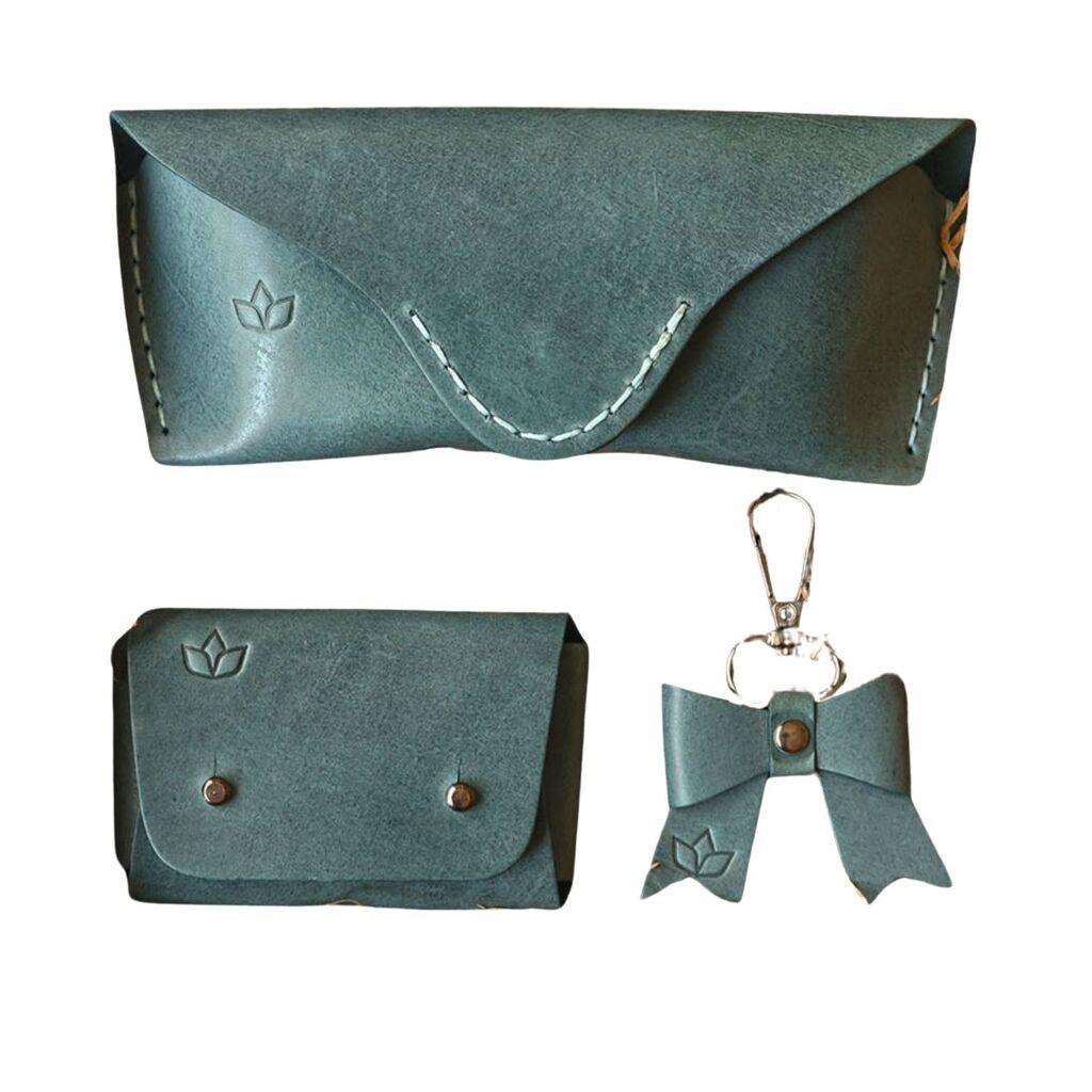 Mozzafiata Set Avatar gift box, Novčanik, privezak i futrola za naočare, Zeleni