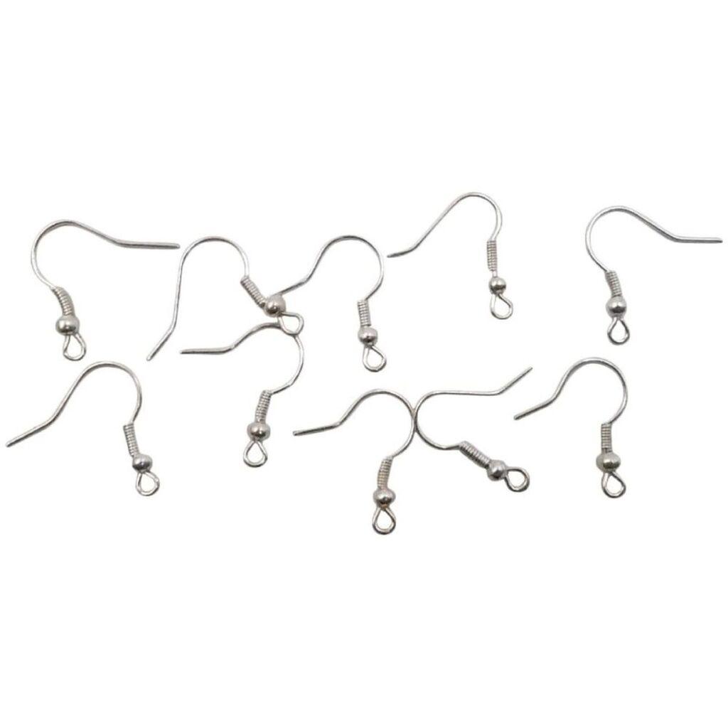 Junior Dodatak za minđuše Crafty deco, 10 komada, Srebrne boje