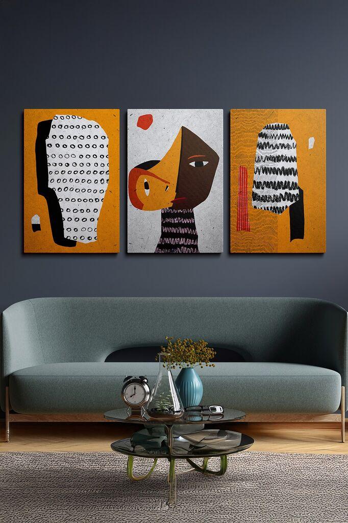 Wallity Slika Ersycnvs7, 40x60 cm, 3 dela