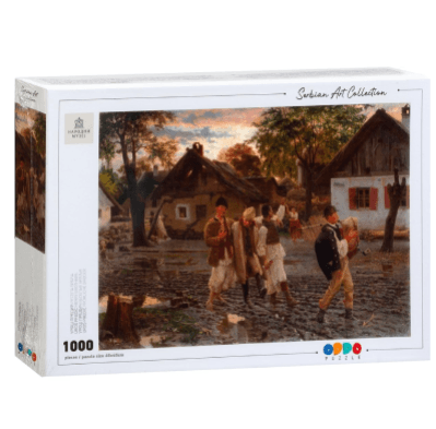 ODDO Slagalica Serbian Art Collection, Uroš Predić, Vesela braća, žalosna im majka, 1000 delova