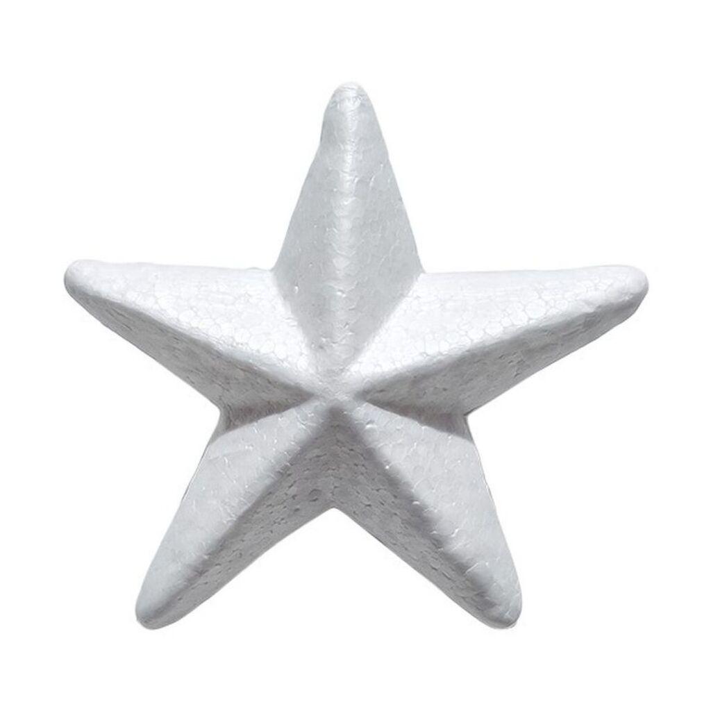 Junior Dekorativna zvezda, 5 komada, Bela