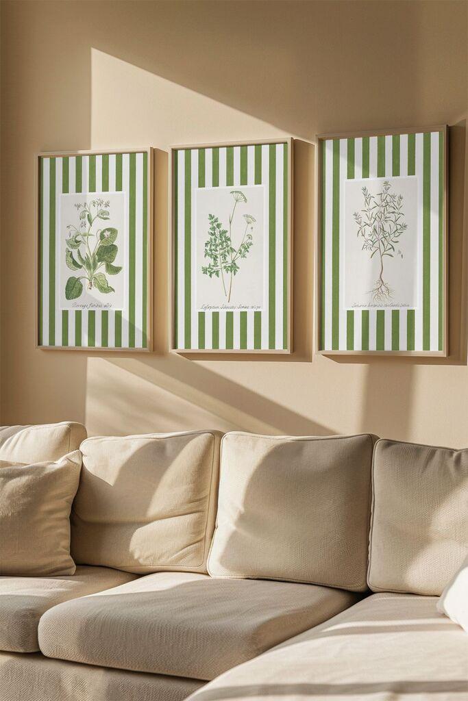 Wallity Uramljena slika Artsmdf3Lu3, 33x48 cm, 3 dela