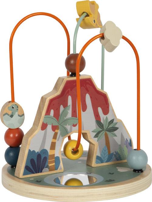 Legler Igračka za decu Lavirint sa kuglicama Dino, Drveni
