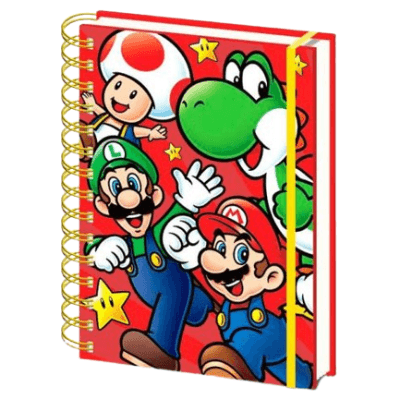 Pyramid International Rokovnik Core Run Super Mario, A5, 180 listova, Crveni