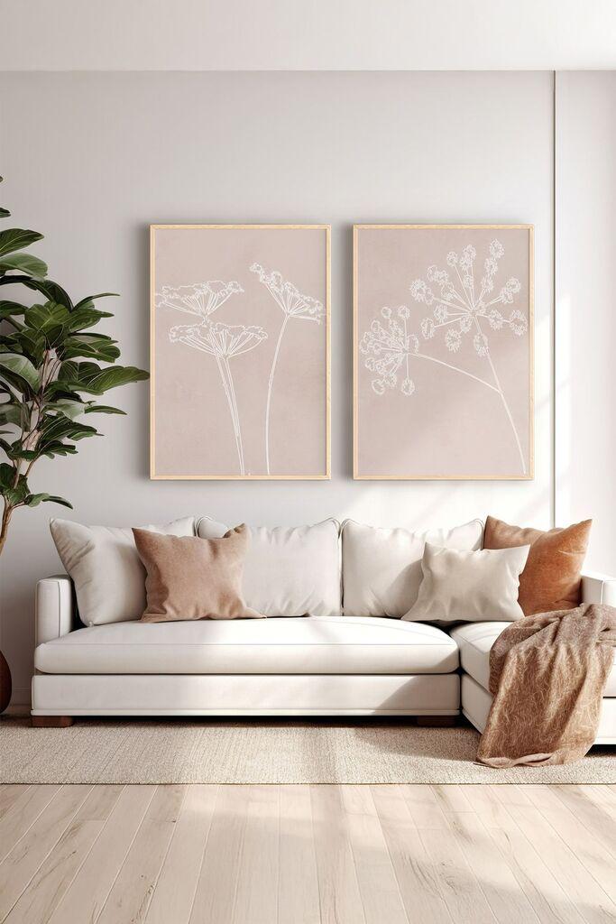 Wallity Uramljena slika Ersy2Limodel45, 33x48 cm, 2 dela