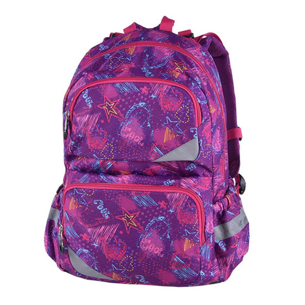 Pulse Ranac za devojčice Purple cool, Anatomski, Ljubičasti