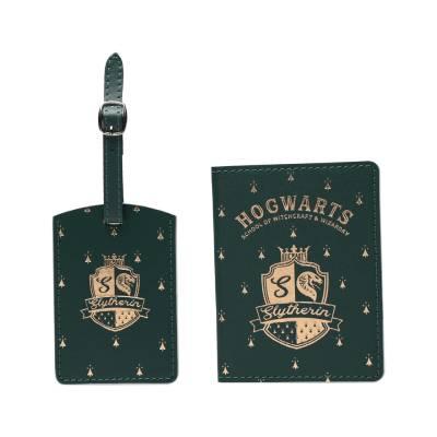 Widdop & Co Set Tag za kofer i futrola za pasoš Harry Potter, Slytherin