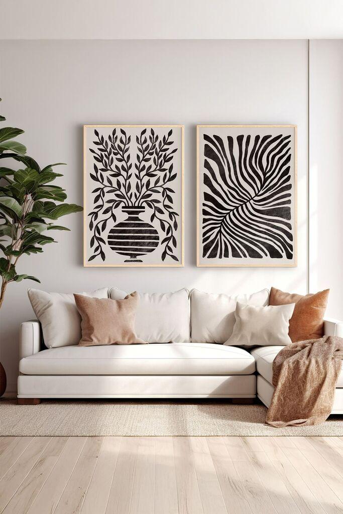 Wallity Uramljena slika Ersy2Limodel26, 33x48 cm, 2 dela