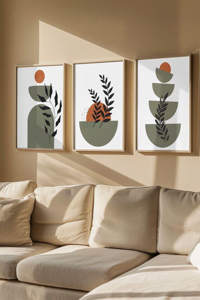 Wallity Uramljena slika Artvmodel6, 33x48 cm, 3 dela