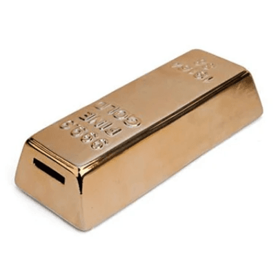 Kikkerland Kasica Zlatna poluga