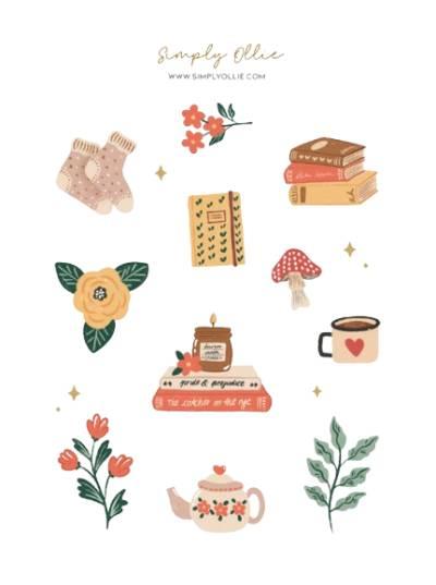 Stikeri Cozy Reading