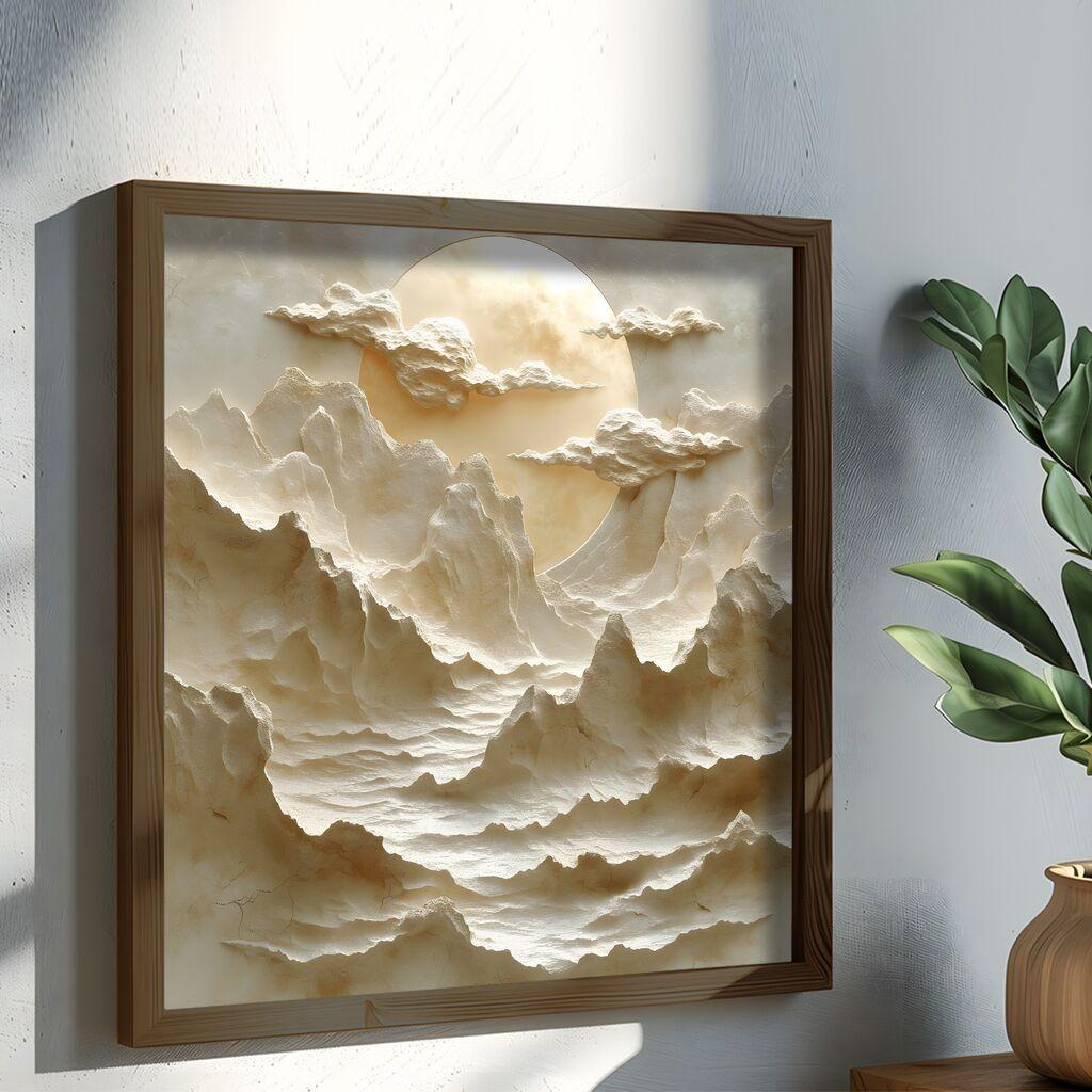 Wallity Uramljena slika AI065, 50x50x3,5 cm