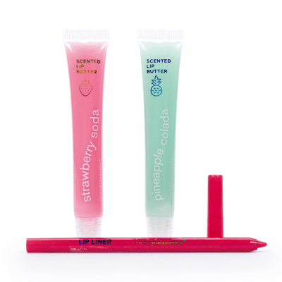 Simple Pleasures Set za usne Fruity, Jagoda, 3 komada