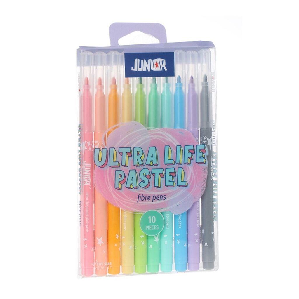 Junior Flomasteri Pastel, 10 komada