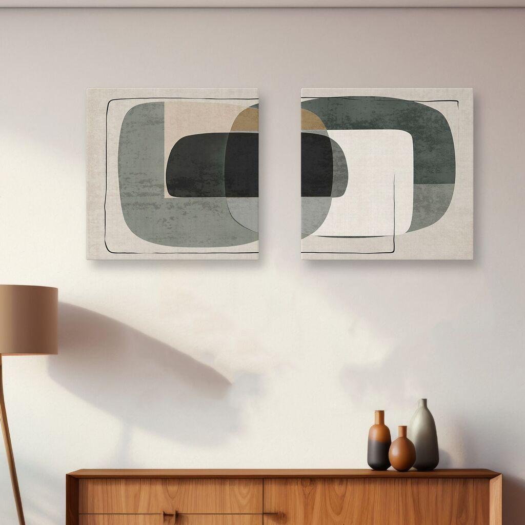 Wallity Slika ASR_CNVS25-1, 30x30cm, 2 dela