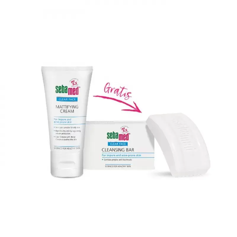Sebamed Krema za matiranje Clear face, 50 ml + Sapun, 100 g