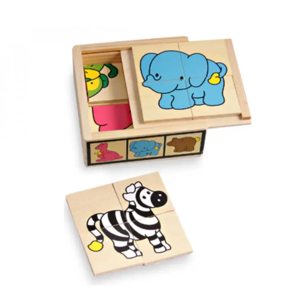 Pino Slagalica za bebe Divlje životinje, 6x4 elementa