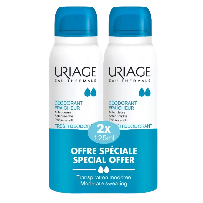 Uriage Dezedorans Fresh, 2x125 ml