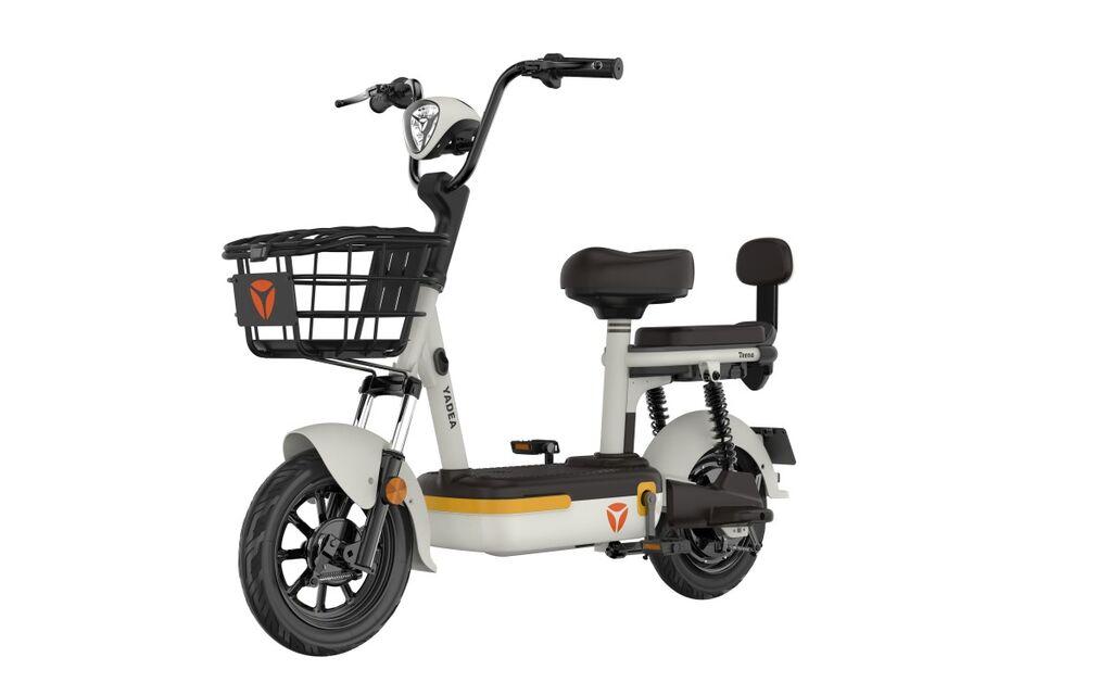 Yadea Bateriјski bicikl Teena, 48 V, 12 Ah, Bela