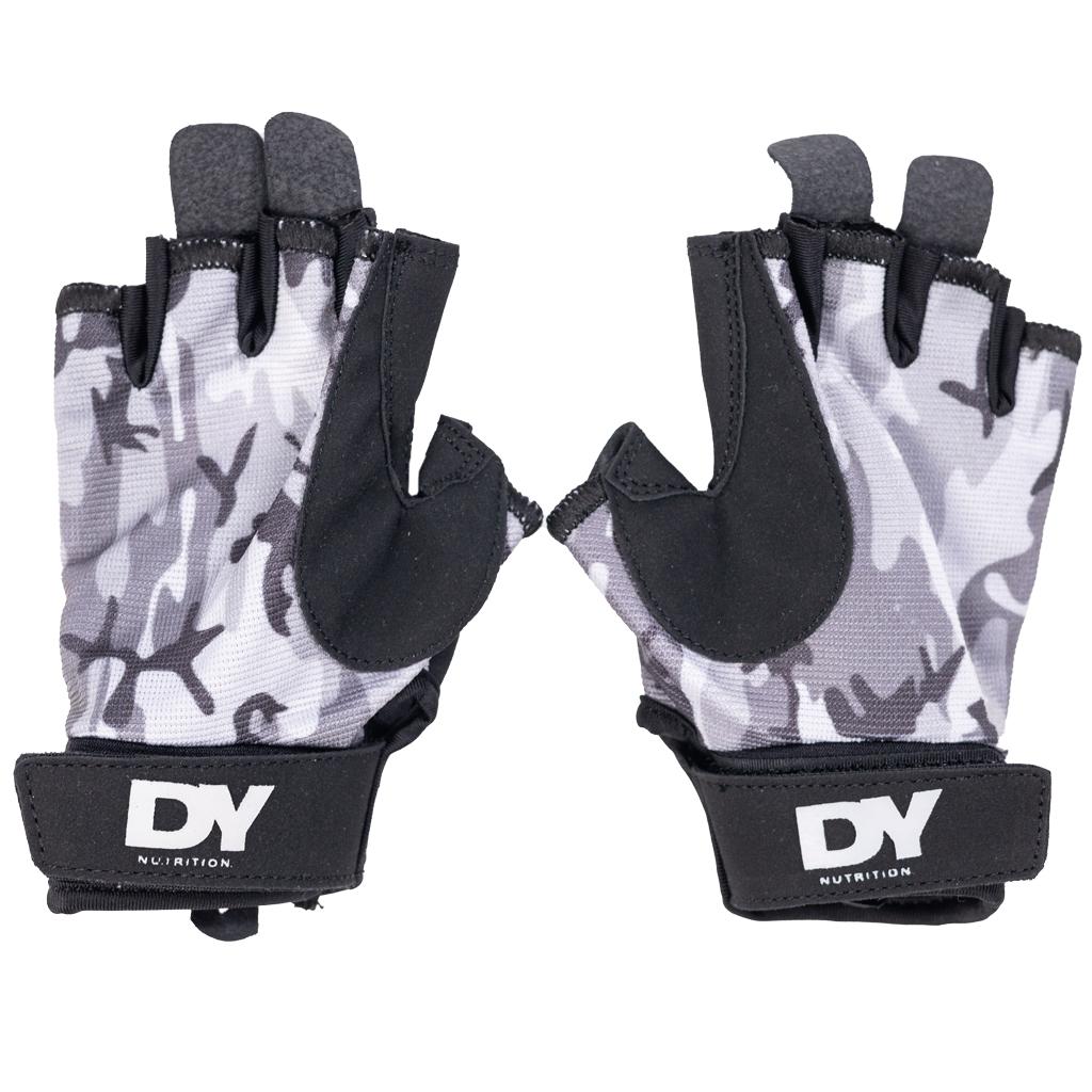 DY Nutrition Camo Rukavice za žene, Sivo-crne