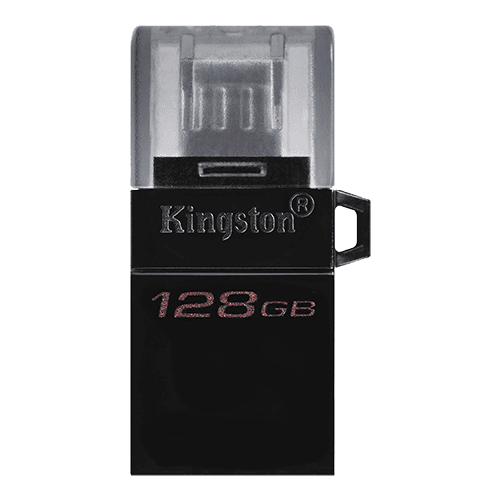 Kingston USB Flash memorija DTDUO3G2, 128GB, Crna