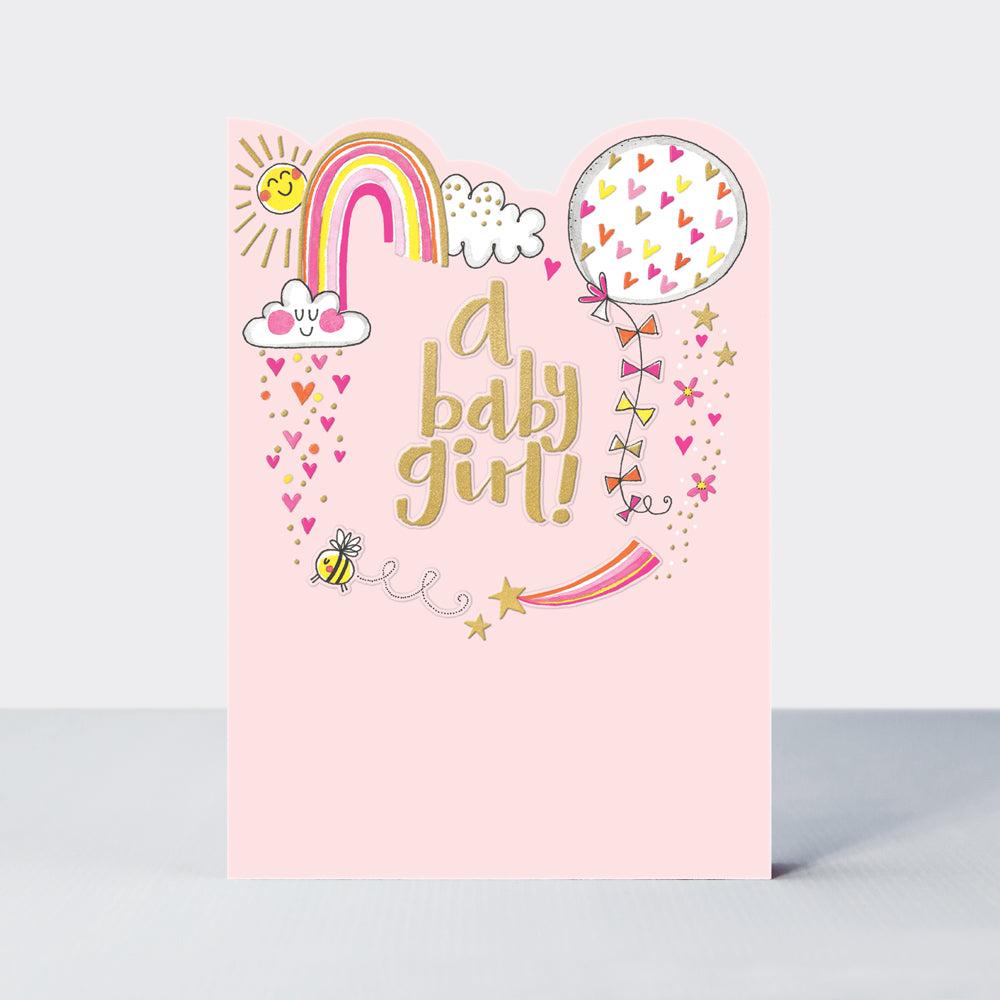 Rachel Ellen Čestitka A Baby Girl, Roze