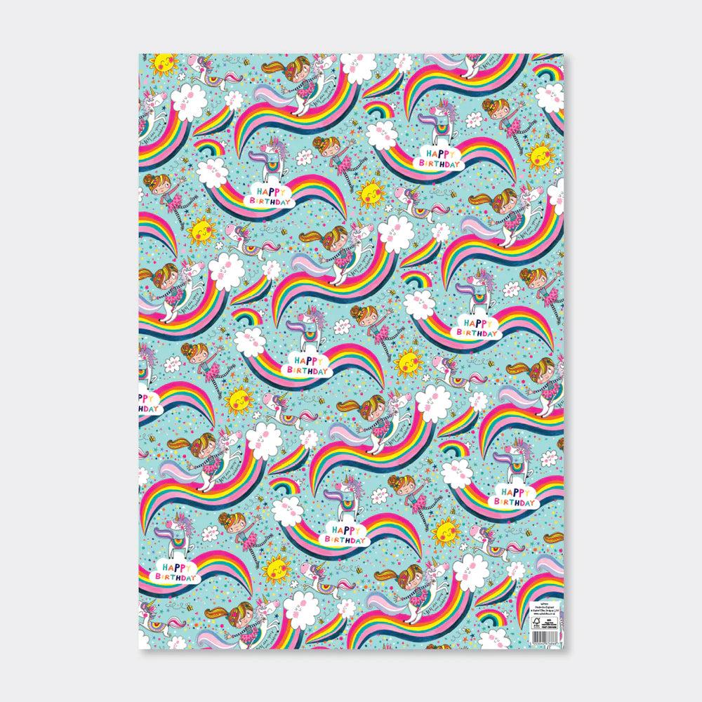 Rachel Ellen Ukrasni papir Magical Rainbow Adventure, Plavi