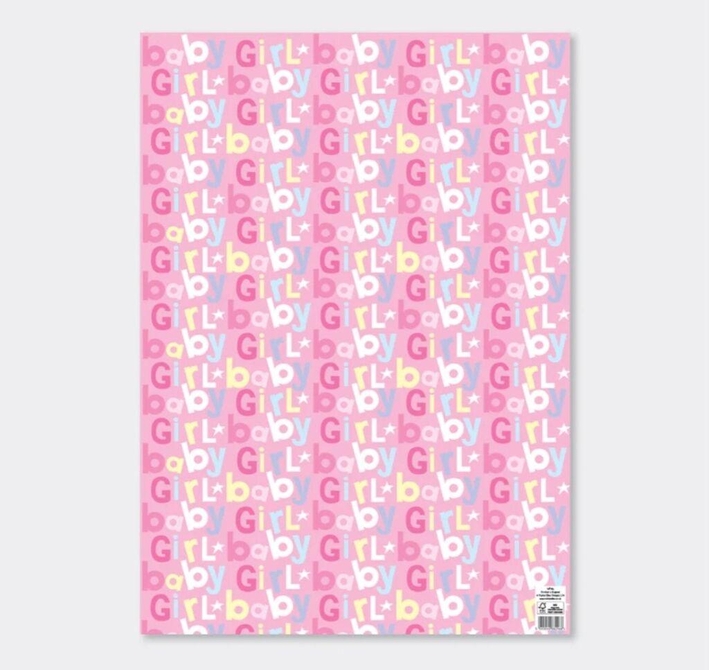 Rachel Ellen Ukrasni papir Baby Girl, Roze