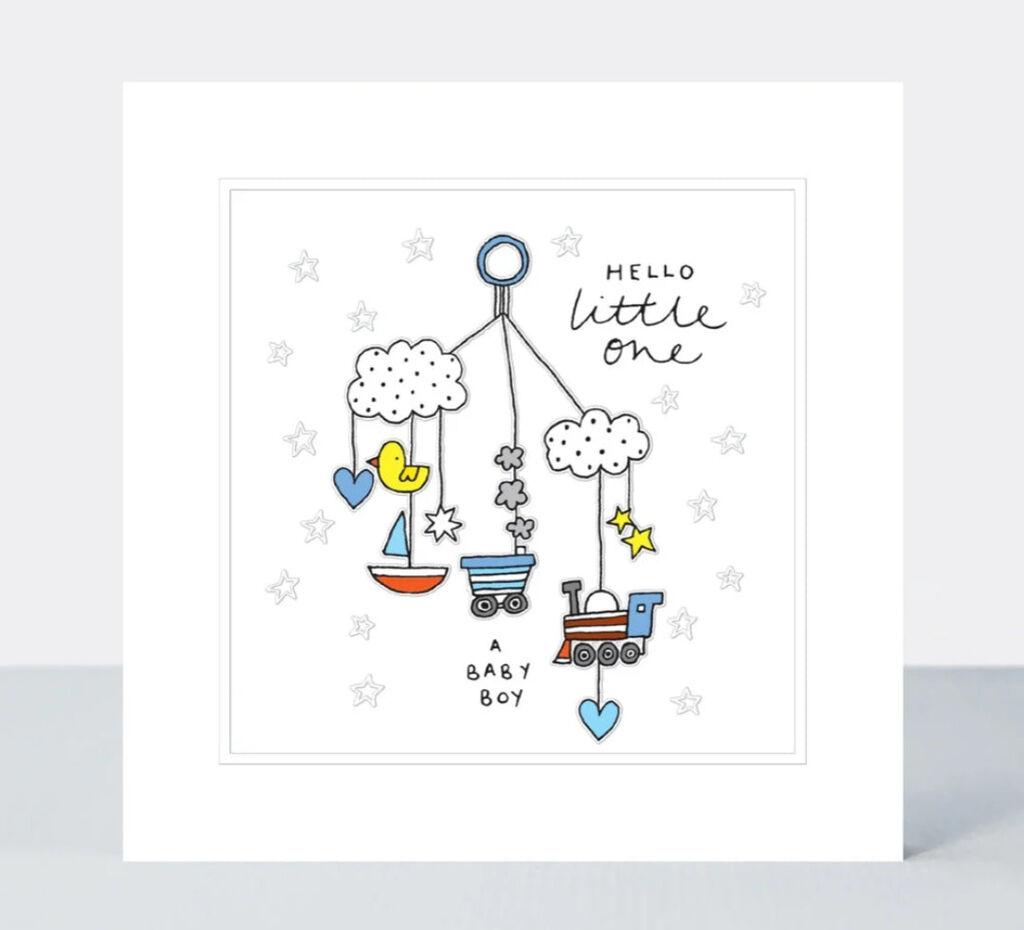 Rachel Ellen Čestitka  Baby Boy Transport Mobile