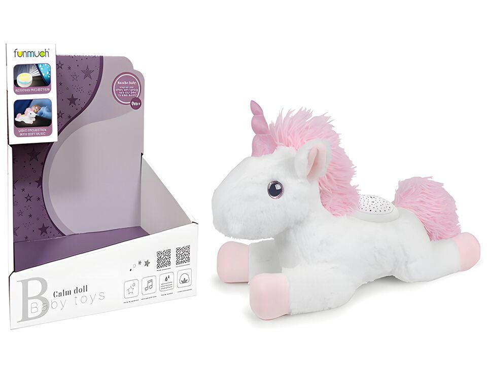 Dečiji Jednorog uspavanka projektor, Beli