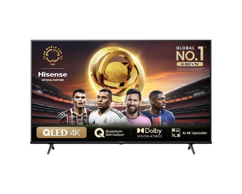 Hisense Smart televizor 75E7NQ, 75", 4K, QLED, Tamnosivi