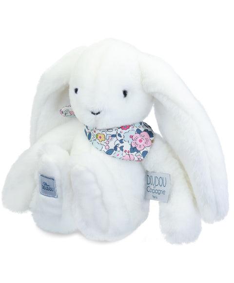 Doudou et Compagnie Plišana igračka zeka  Fleurette, 25cm, Beli
