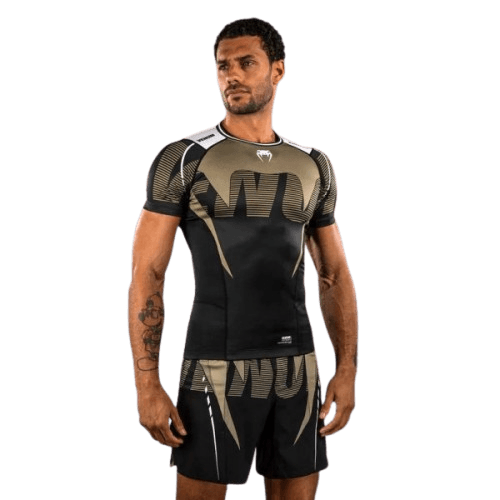 Venum Kompresiona majica Rashguard Adrenaline, Kratki rukav, Crni
