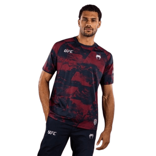 Venum Majica UFC Zenith Authentic Fight Week, Dry Tech, Maskirna, Crveno-crna