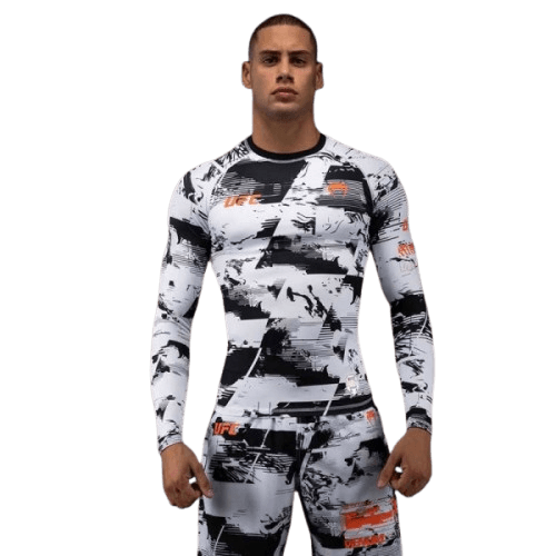 Venum Kompresiona majica Rashguard UFC Zenith Authentic Fight Week, Dugi rukav, Beli