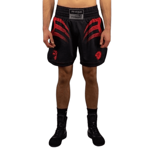 Venum X Mike Tyson Bokserski šorc Tiger, Crno-crveni